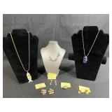 Jewelry Collection: Necklaces, Earrings, Rings, and Brooches with Pearl and Sterling Accents