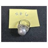 Jewelry Collection: Necklaces, Earrings, Rings, and Brooches with Pearl and Sterling Accents