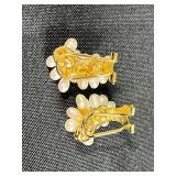 Collection of Pearl and Gemstone Jewelry Including Earrings and Silver Ring