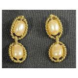 Collection of Pearl and Gemstone Jewelry Including Earrings and Silver Ring