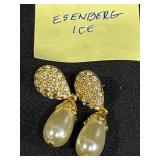 Collection of Pearl and Gemstone Jewelry Including Earrings and Silver Ring