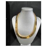 Collection of Vintage Gold-Tone Necklaces and Assorted Pins