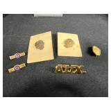 Collection of Vintage Gold-Tone Necklaces and Assorted Pins