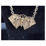 Collection of Vintage Costume Jewelry Necklaces, Bracelet, and Pin