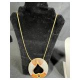 Collection of Vintage Costume Jewelry Necklaces, Bracelet, and Pin