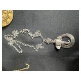 Collection of 5 Vintage Statement Necklaces in Gold and Silver Tone