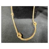 Collection of 5 Vintage Statement Necklaces in Gold and Silver Tone