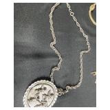 Collection of 5 Vintage Statement Necklaces in Gold and Silver Tone