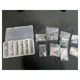 Jewelry Making Lot with Gemstones, Findings, and Stones Assorted