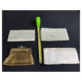 Collection of 4 Vintage Beaded and Mesh Evening Purses