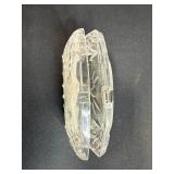 Vintage Clear Lucite Clutch Purse with Rhinestone Accents