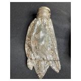 Pair of Vintage Silver Mesh Evening Bags with Ornate Lids