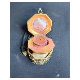 Set of 2 Vintage Mesh Coin Purse Compacts with Mirrors