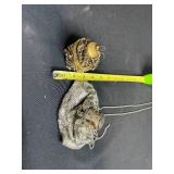 Set of 2 Vintage Mesh Coin Purse Compacts with Mirrors