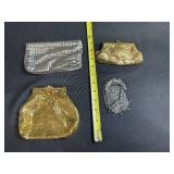 Collection of 4 Vintage Mesh Evening Bags and Coin Purses