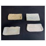 Set of 4 Vintage Beaded and Sequined Evening Clutch Bags