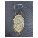 Set of 2 Vintage Mesh Evening Purses with Chains - Art Deco Style