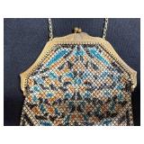 Set of 2 Vintage Mesh Evening Purses with Chains - Art Deco Style