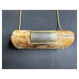 Vintage Italian Marbled Lucite Evening Purse with Gold Tone Clasp