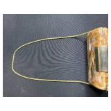 Vintage Italian Marbled Lucite Evening Purse with Gold Tone Clasp