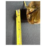 Vintage Italian Marbled Lucite Evening Purse with Gold Tone Clasp