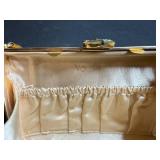 Vintage Gold Tone Metal Evening Clutch Purse