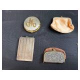 Collection of 7 Vintage and Antique Ladies Coin Purses and Vanity Cases