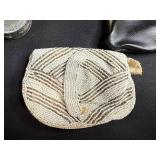 Vintage Ladies Accessories Collection - Beaded Purse, Leather Change Purse, Compact Mirrors, and Compact Case