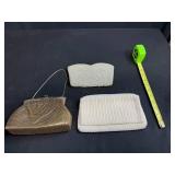 Set of 3 Vintage Evening Bags and Purses with Beaded and Mesh Design