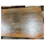 Vintage Mission Style Oak Writing Desk with Drawer