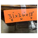 Antique Singer Treadle Sewing Machine in Ornate Oak Cabinet - untested