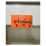 White Wooden Bookshelf with 4 Shelves and Drawer 67x26x15 in