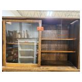Danner Barrister Wood Bookcase with Glass Doors 78x37x14 Inches