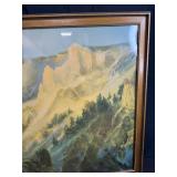 Framed Print Grand Canyon Yellowstone by Thomas Moran 24x36 in