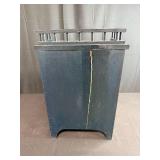 Hand-Painted Norwegian Rosemaling Step Stool with Drawer Signed Judy Dahl