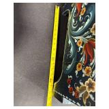 Hand-Painted Norwegian Rosemaling Step Stool with Drawer Signed Judy Dahl