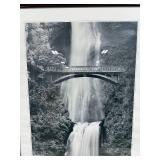 Framed Multnomah Falls Print and Two Art Prints Assortment