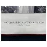 Framed Multnomah Falls Print and Two Art Prints Assortment