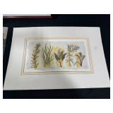 Framed Multnomah Falls Print and Two Art Prints Assortment