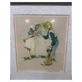 Framed Norman Rockwell Signed Print 