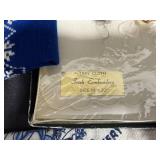 Collection of Vintage Scarves, Handkerchiefs, and Tray Cloths