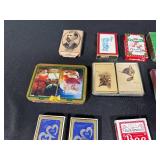 Collection of Vintage and Modern Playing Card Decks Assorted Brands and Designs