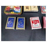 Collection of Vintage and Modern Playing Card Decks Assorted Brands and Designs