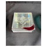 MCM Glass Art Dishes, Scented Candle, and Figurines