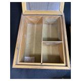 Set of 3 Vintage Decorative Trinket Boxes with Framed Art and Mirrors