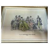 Set of 3 Vintage Decorative Trinket Boxes with Framed Art and Mirrors