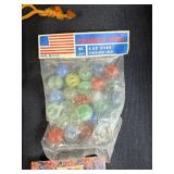 Vintage Marble Bingo Game with Marbles and Marble King Tournament Assortment