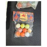 Vintage Marble Bingo Game with Marbles and Marble King Tournament Assortment