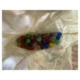 Vintage Marble Bingo Game with Marbles and Marble King Tournament Assortment