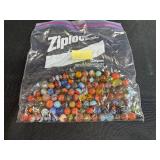 Bag of VTG Assorted Glass Marbles 1.3 lbs